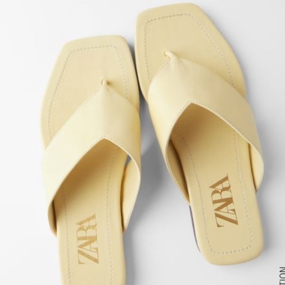 ZARA WIDE STRAP SANDALS